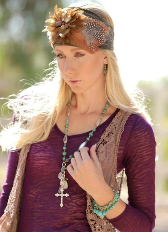 Jeweled Hippie Cowgirl Headwrap