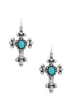 Cross Rhinestone Earrings