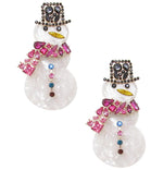 Rhinestone Christmas Earrings