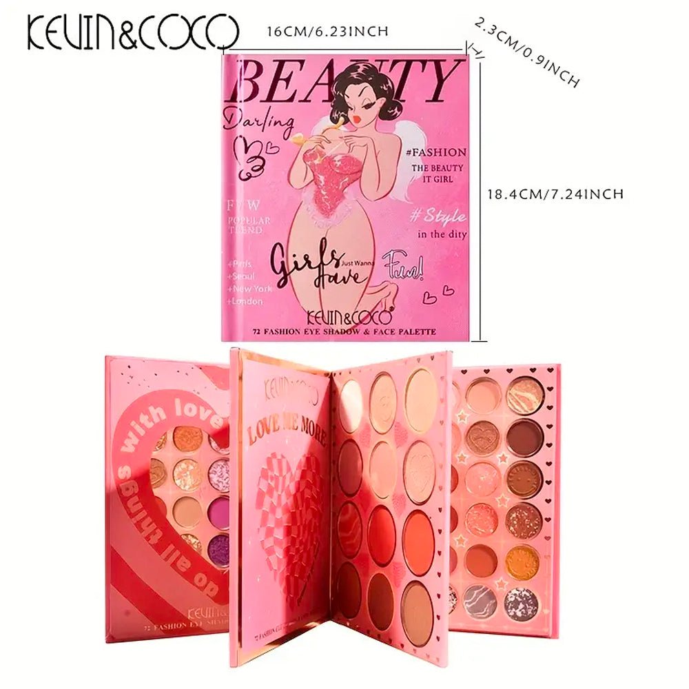 72 Pink Tone Eyeshadow Kit