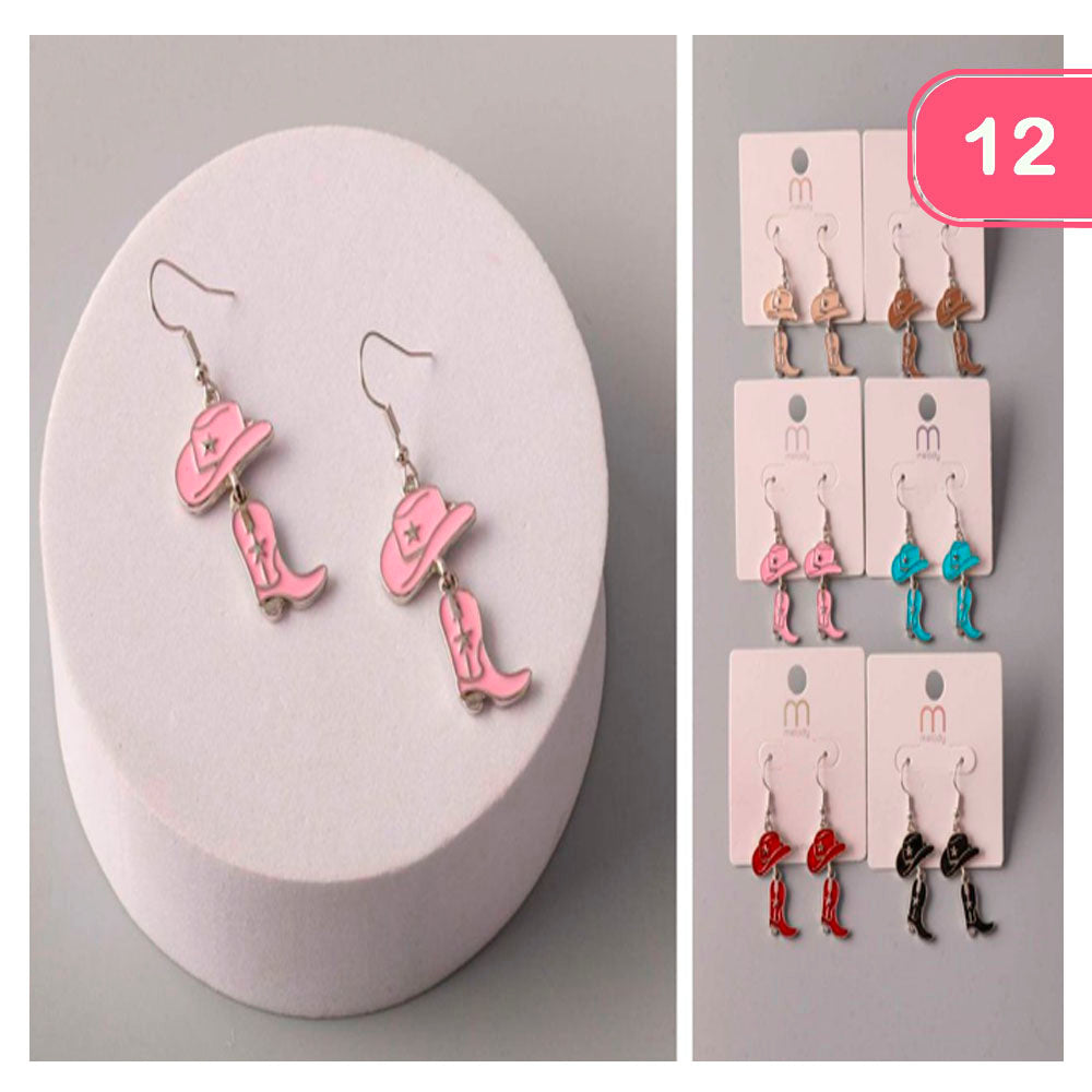 Boot Hat Earrings