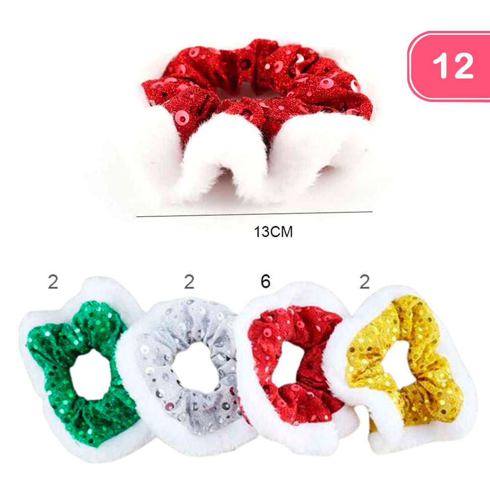 Christmas Sequin Hair Scrunchie