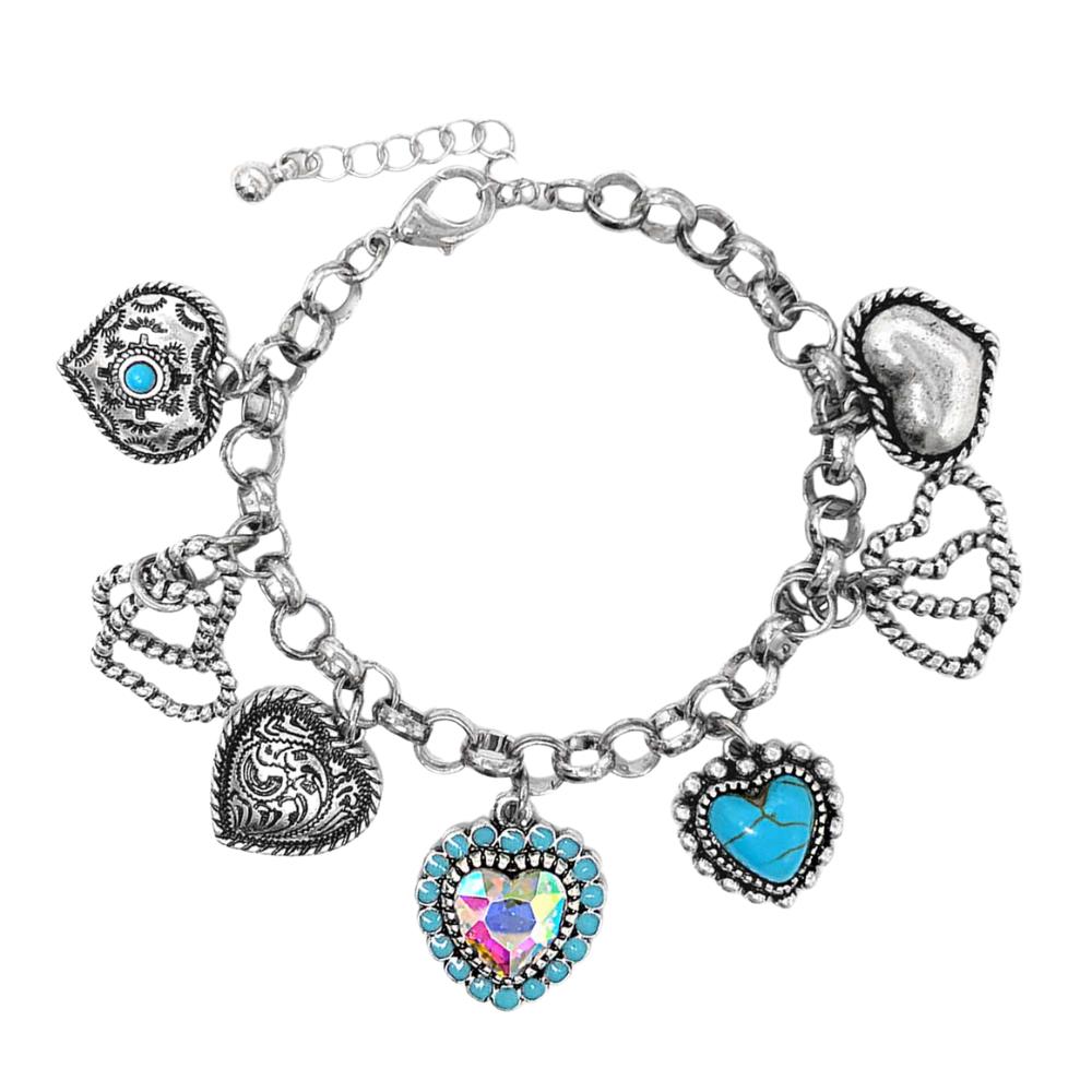 Heart Charm Bracelet