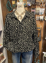 Abstract Polka Dot Top