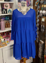 Plus Blue Cowgirl Dress