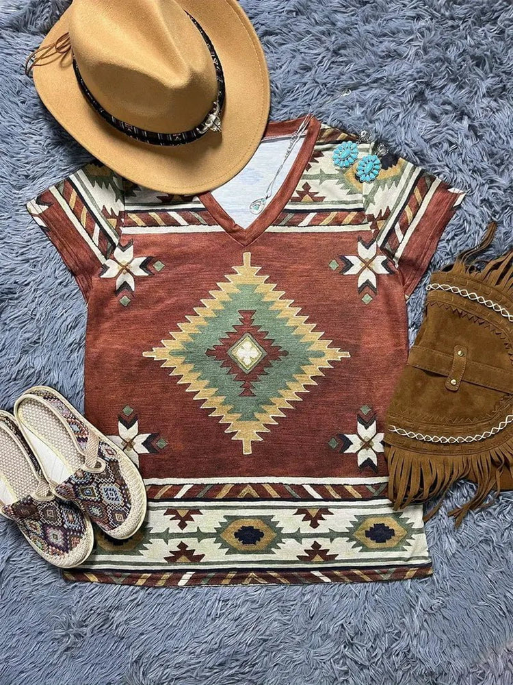 Brown Aztec Shirt