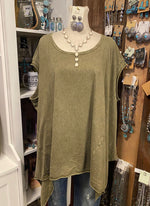 Oversized Olive Top