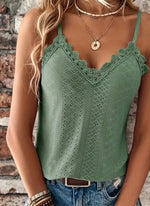 Olivine V Neck Tank