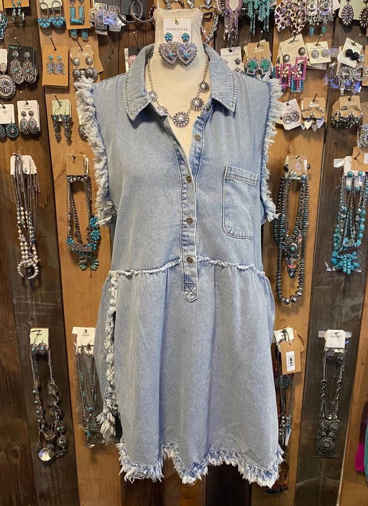 Jean Tunic Top