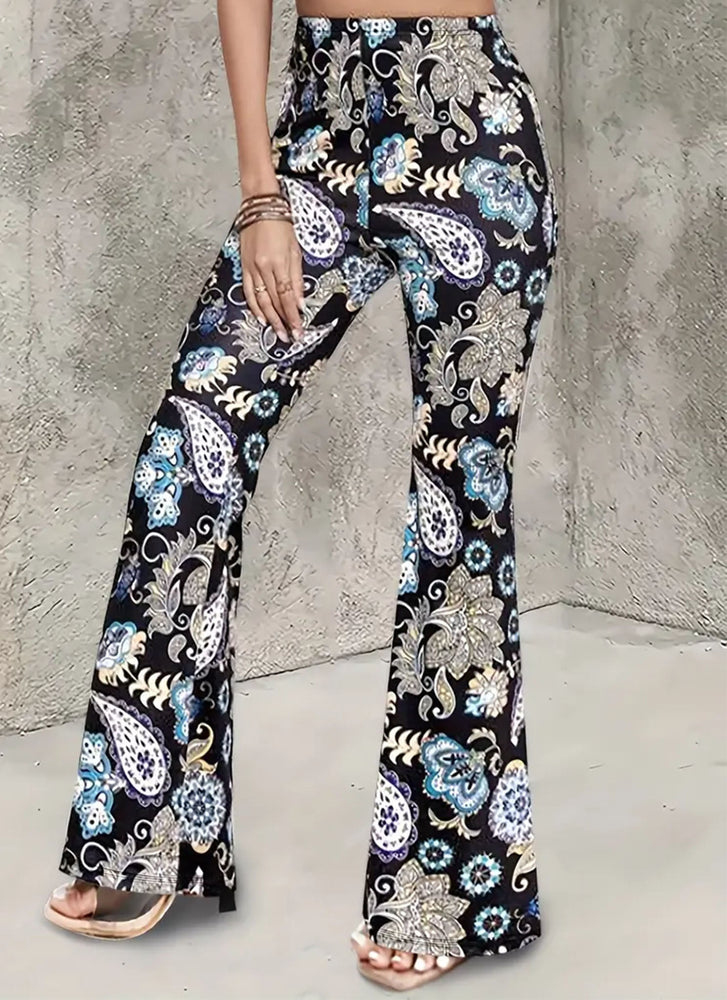 Paisley Boot Cut Leggings