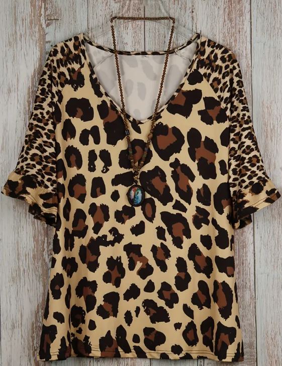 Leopard Cowgirl Top