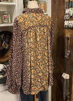 Fall Time Floral Top