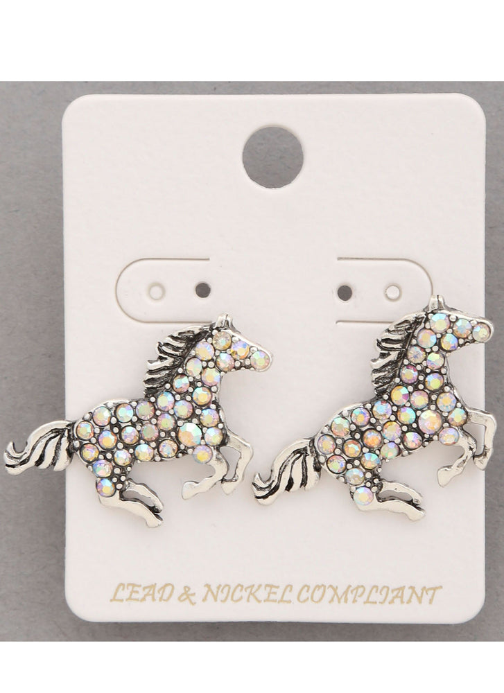 AB Running Horse Earrings