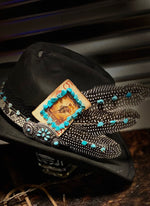 Classy Cowgirl Hat-  Distressed Hat