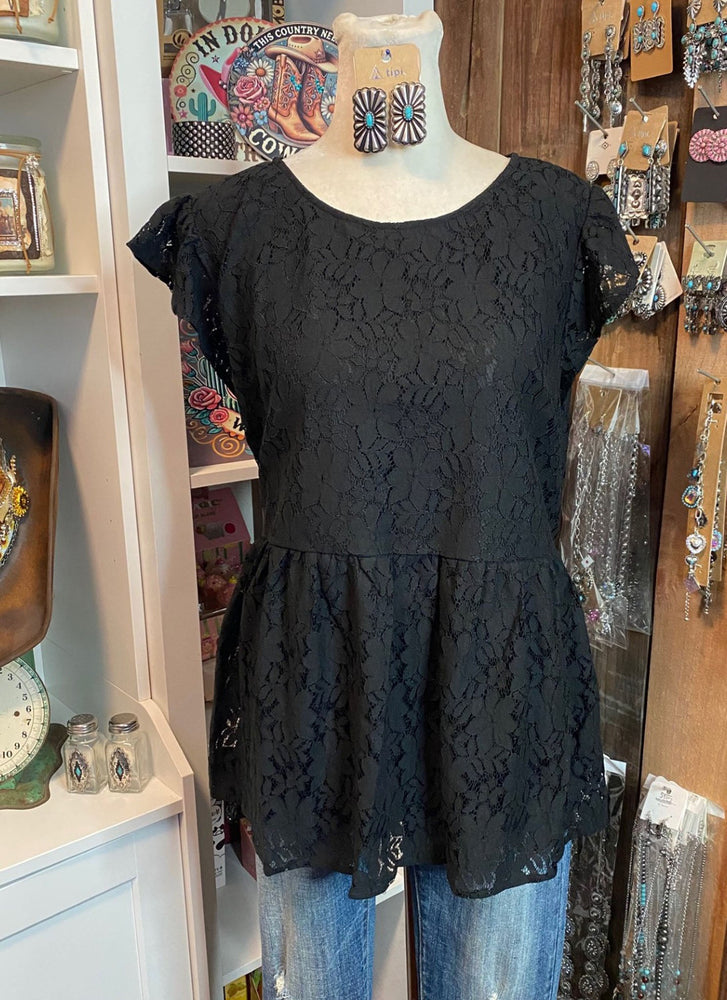 Black Lace Top