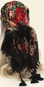 Black Tassel Scarf