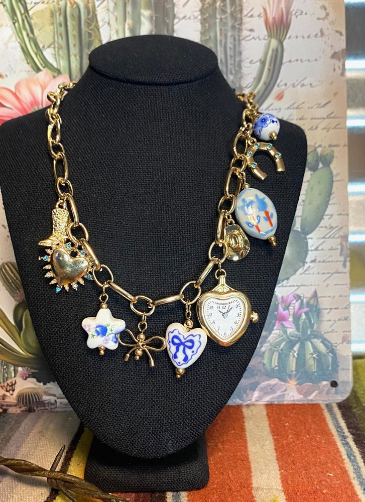 Chunky Western Charm Necklace
