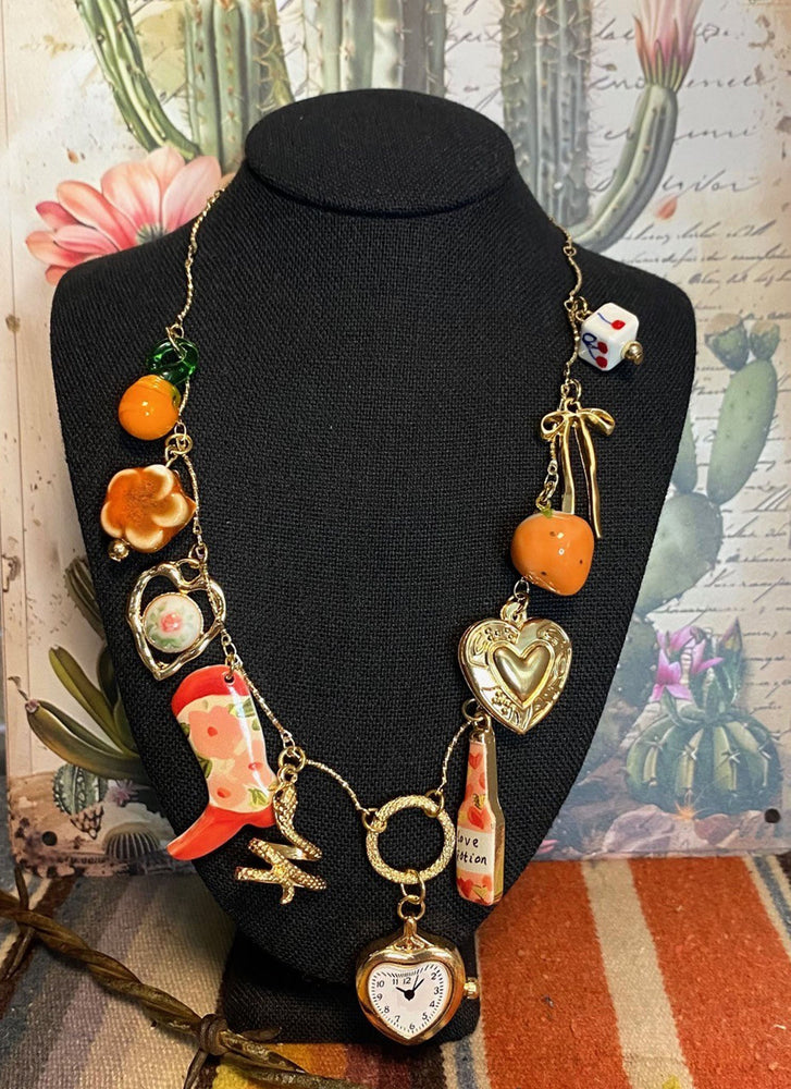 Colorful Western Charm Necklace