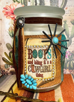 Boot Bling Cowgirl Thing Candle