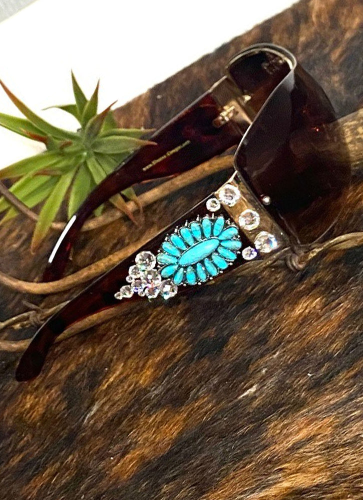 Squash Blossom Sunglasses - Brown Frame