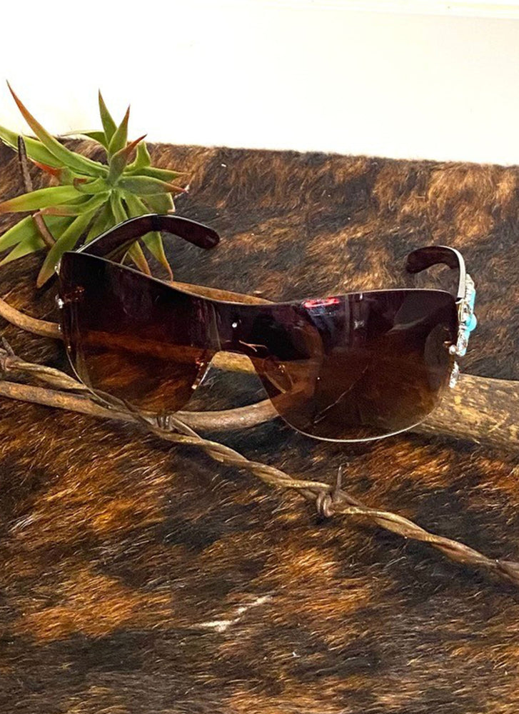 Squash Blossom Sunglasses - Brown Frame