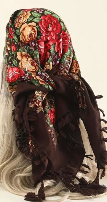 Brown Tassel Scarf