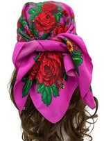 Versatile Floral Scarf