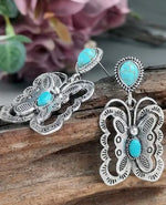 Butterfly Cowgirl Earrings