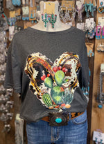 Heart Cactus T Shirt