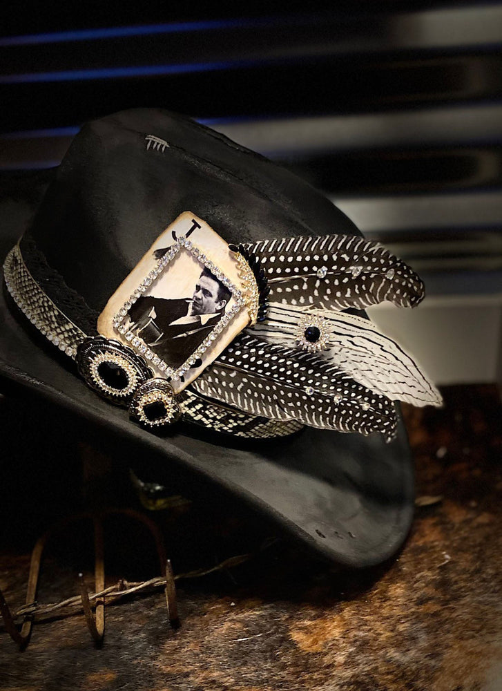 The Man In Black - Distressed Hat
