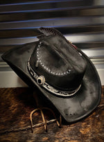 The Man In Black - Distressed Hat