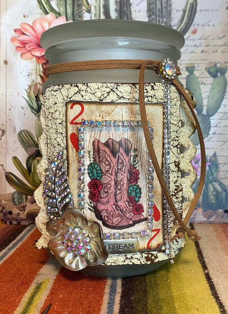 Cowgirl Boot Candle