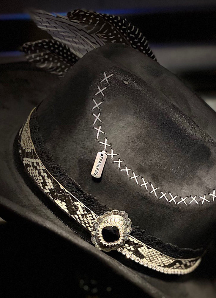 The Man In Black - Distressed Hat