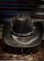 The Man In Black - Distressed Hat