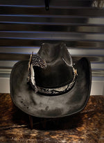 The Man In Black - Distressed Hat