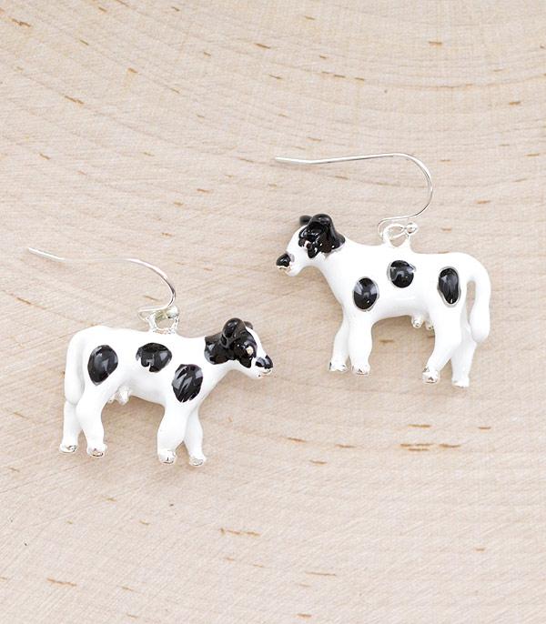3D MOOO Cow Earrings