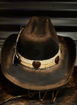 Cowgirl At Heart Distressed Hat