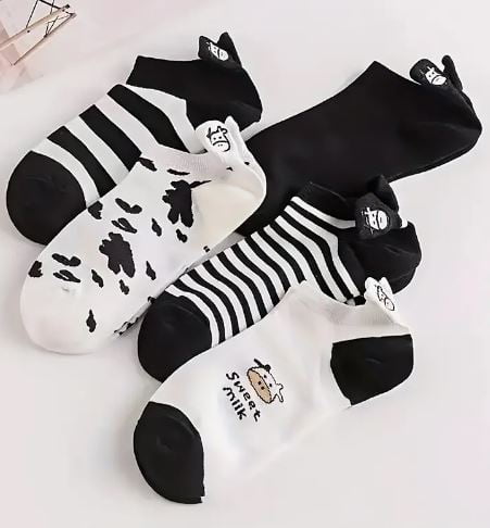 5 Pairs Of Moo Cow Socks