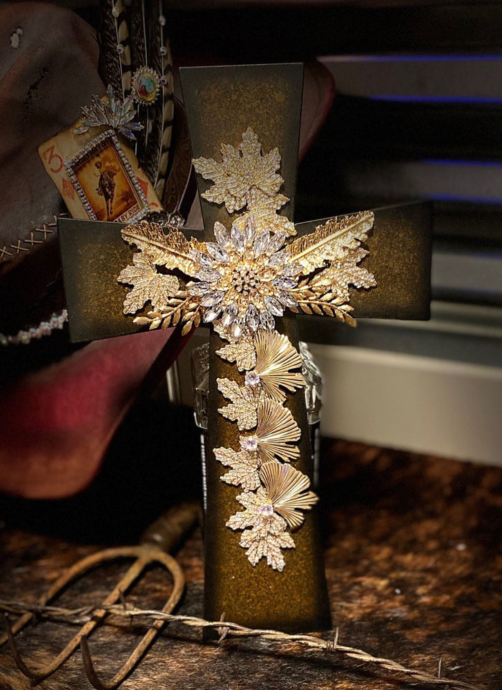Metal Rhinestone Cross