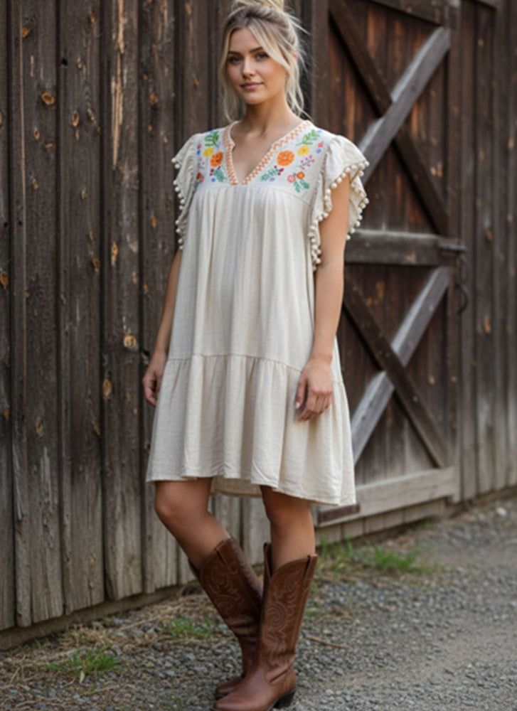 Embroidered Cowgirl Dress