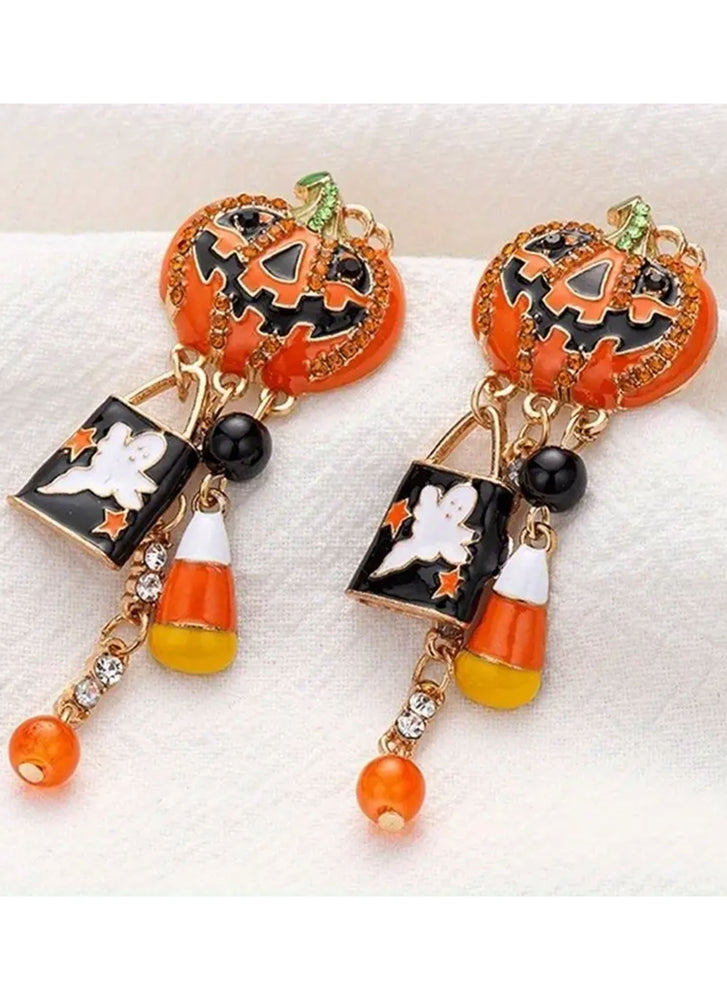 Pumpkin Dangle Earrings