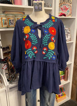 Embroidered Cowgirl Top