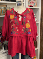 Embroidered Cowgirl Top