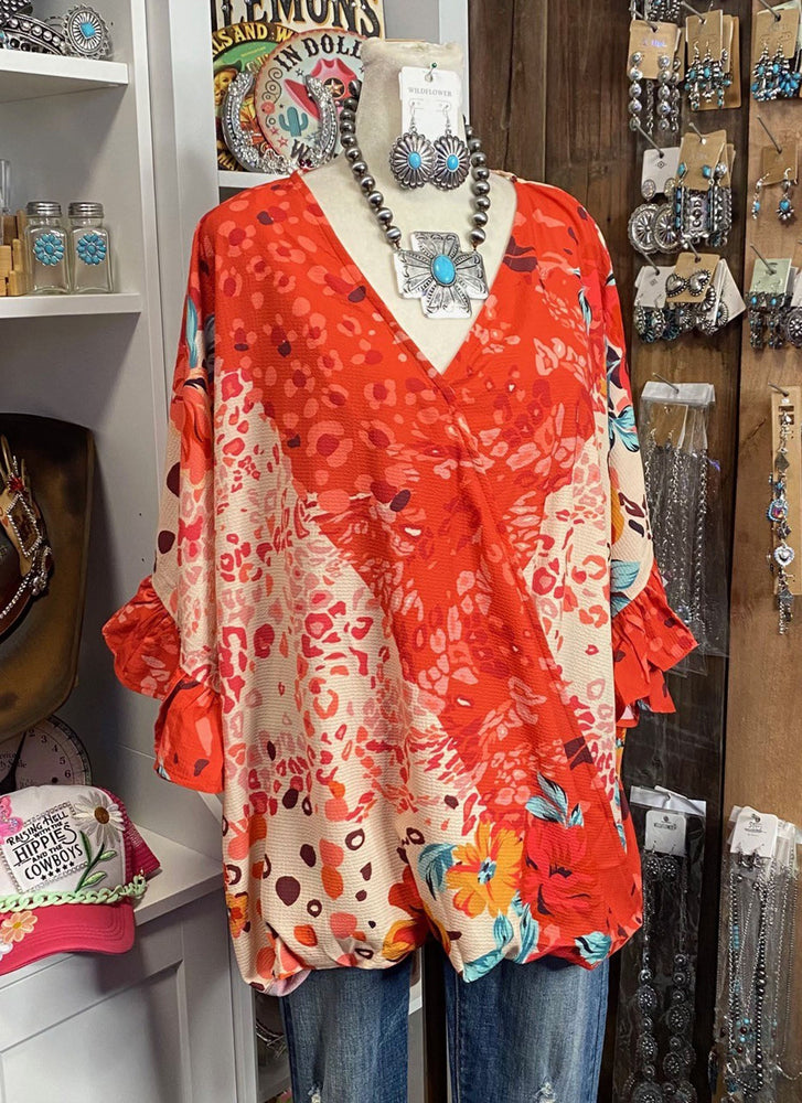 Western Criss Cross Top