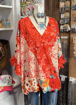 Western Criss Cross Top