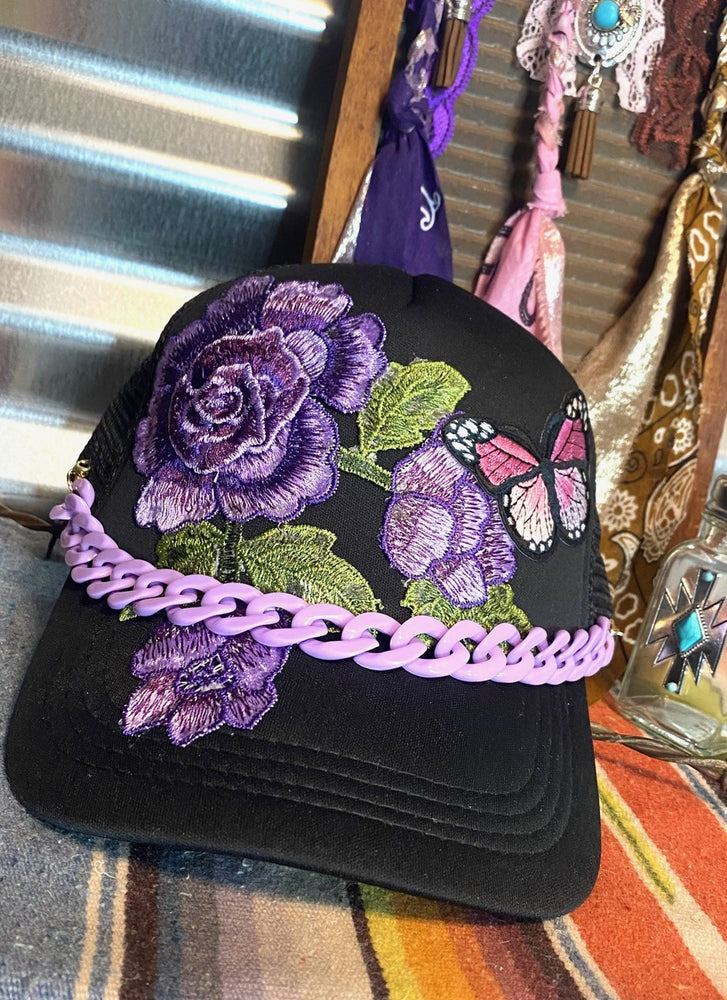 Purple Rose Trucker Hat