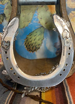 Western Turquoise Flower Horseshoe