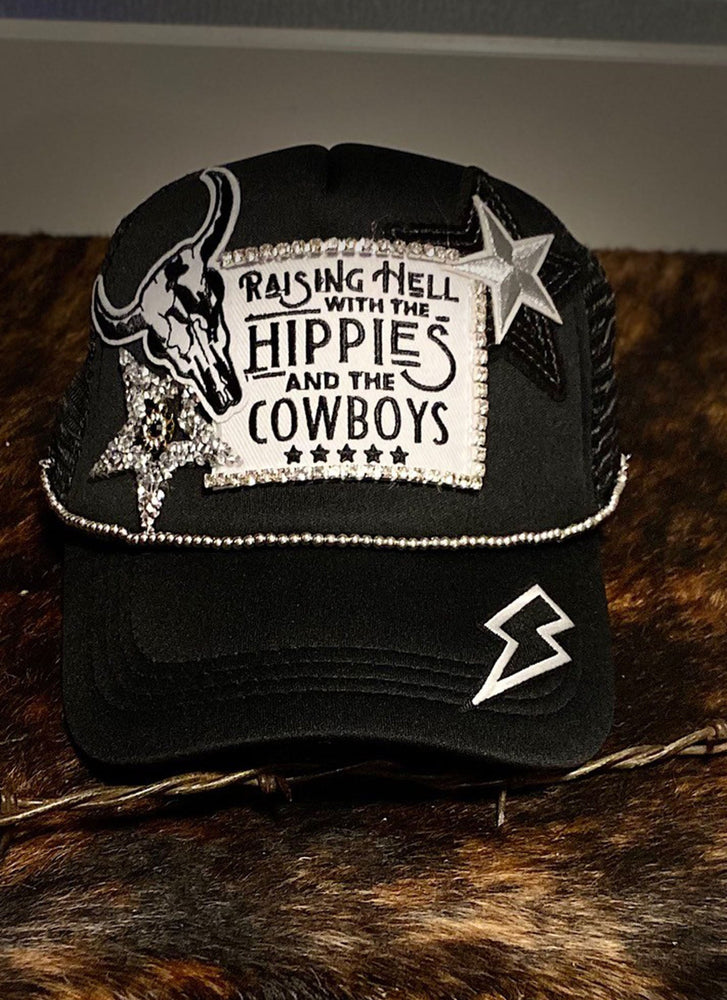 Hippies And The Cowboys Trucker Hat