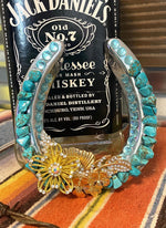 Turquoise Rhinestone Horseshoe
