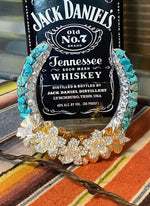 Turquoise Rhinestone Horseshoe